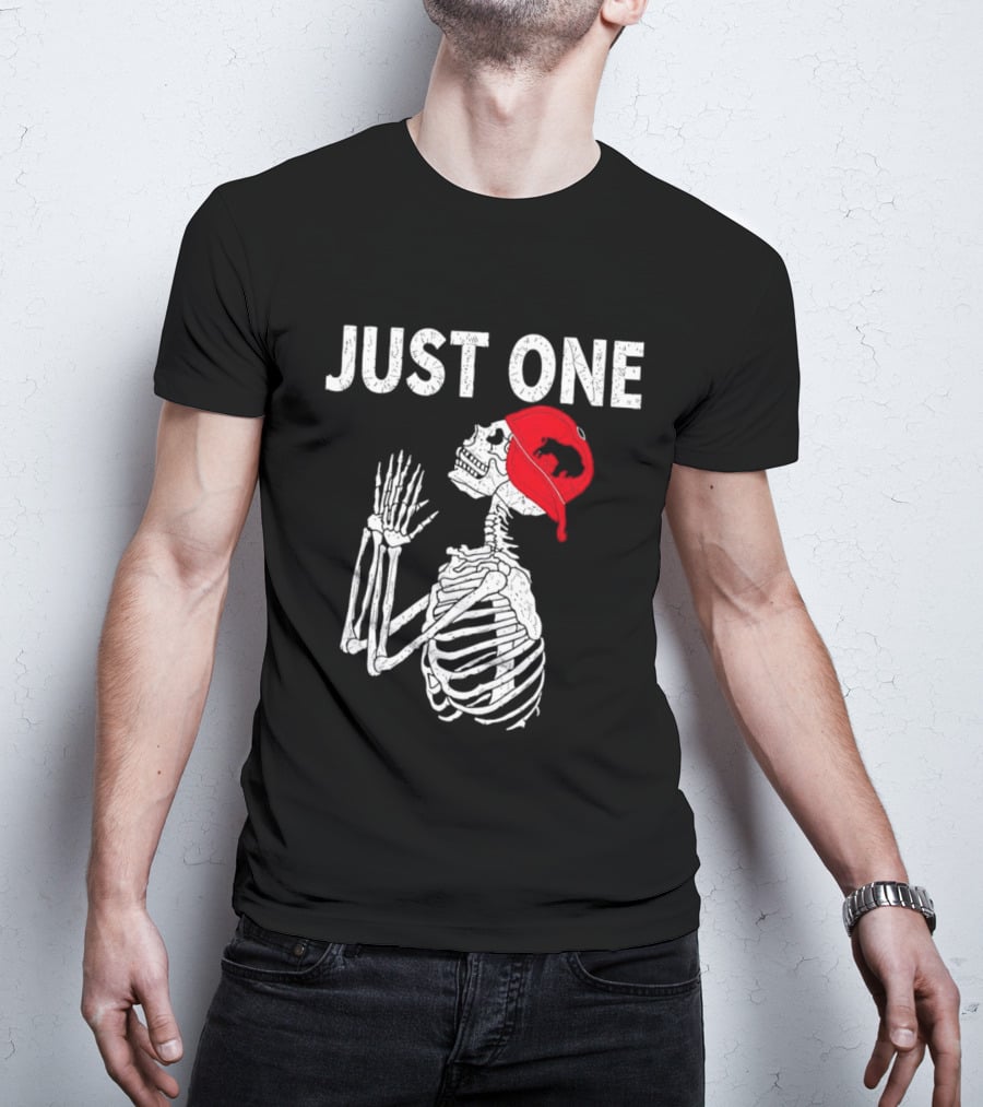 Buffalo Bills Just One Skeleton In Red Cap T-Shirt