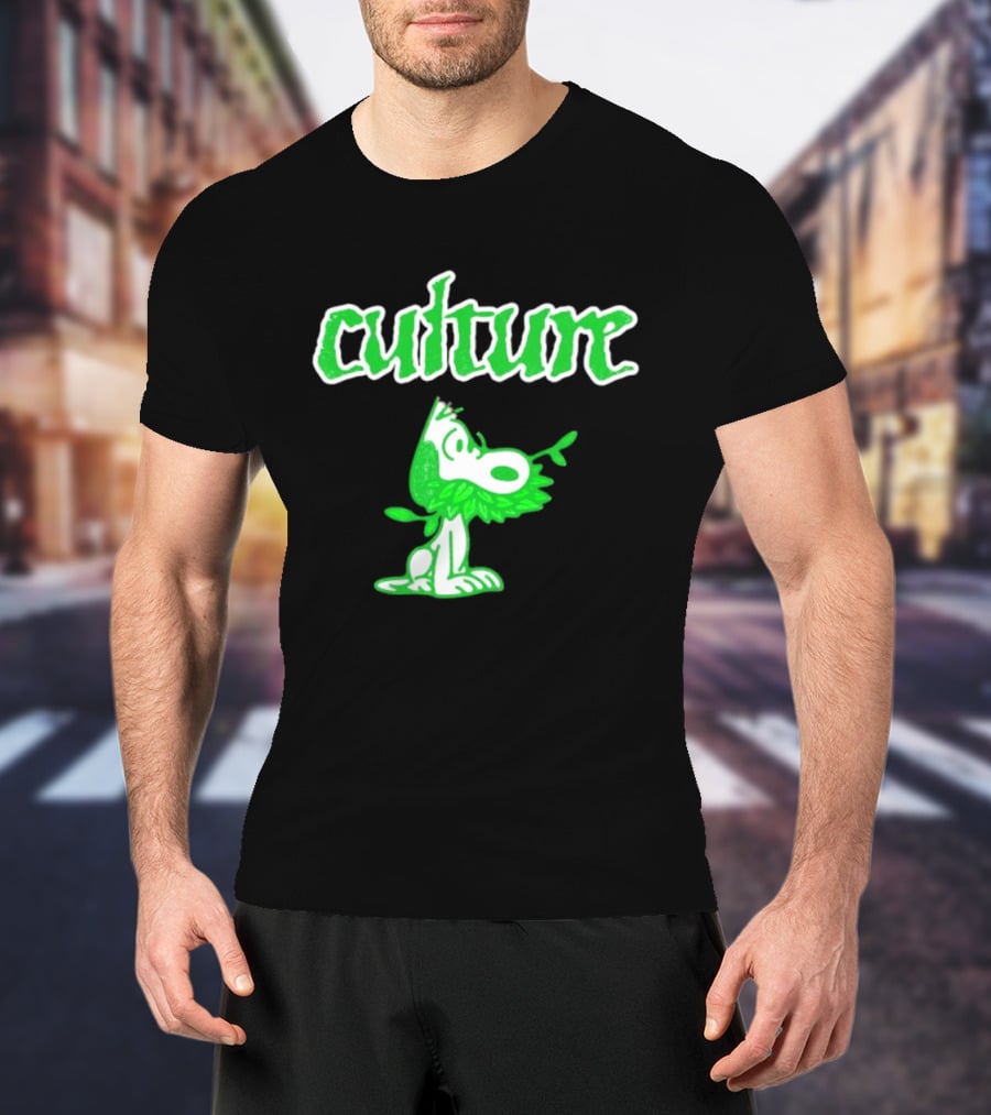 Culture Snoopy Peanuts Dog Leaf Crown T-Shirt