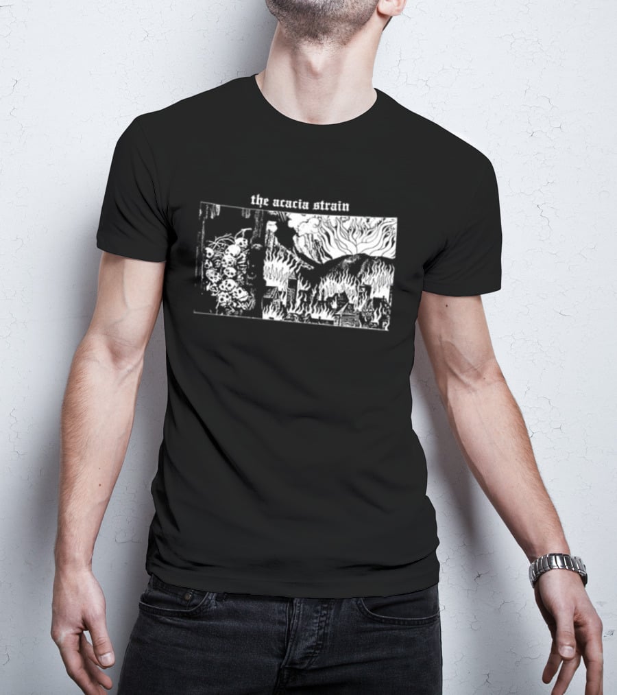 The Acacia Strain I Have No Love Left To Give Skeleton Crow 2 Sided T-Shirt