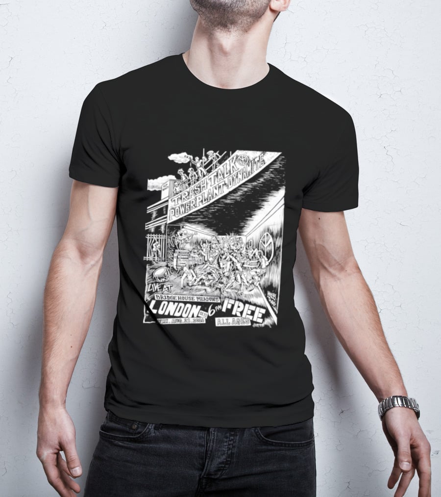 Trash Talk Powerplant Dynamite Bridge House Meadows London Concert T-Shirt