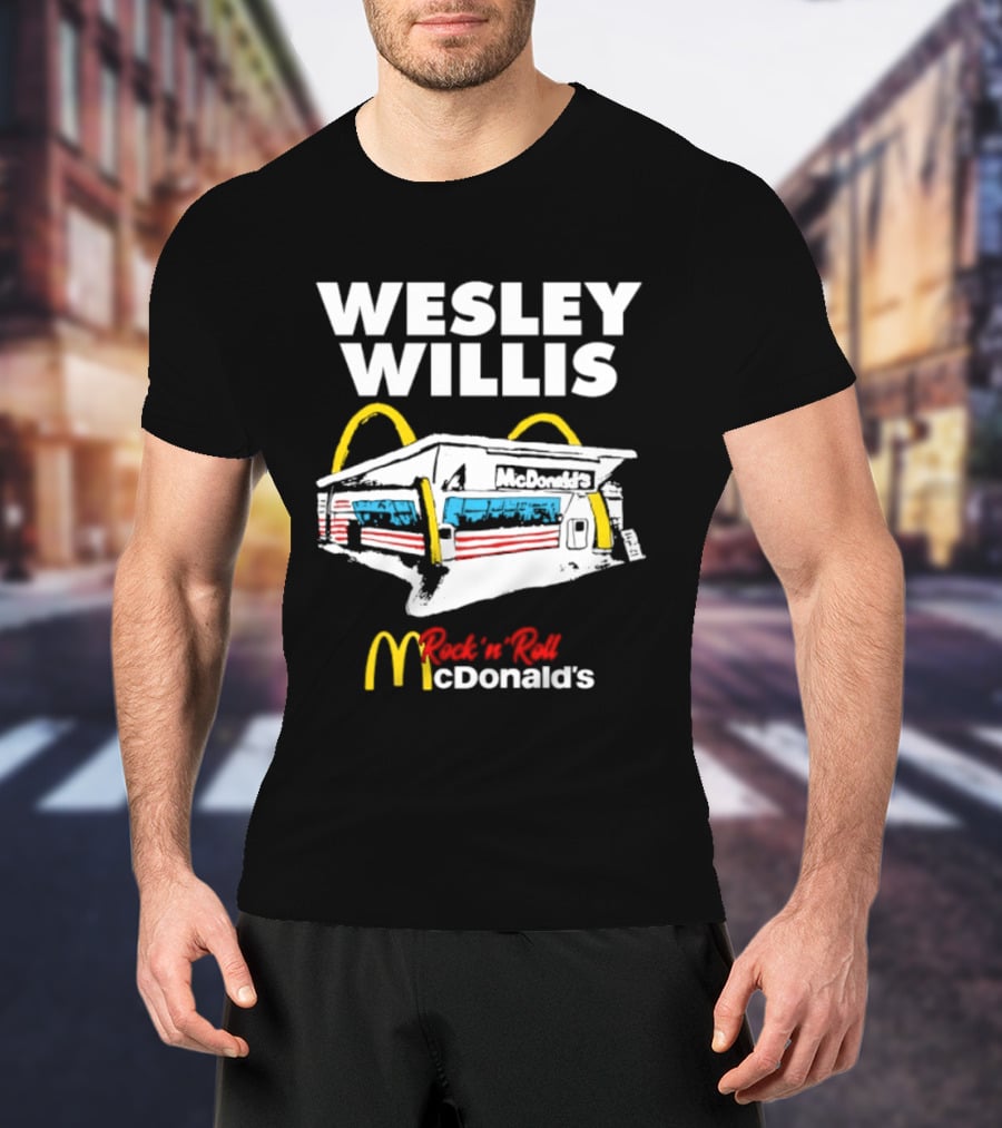 Wesley Willis Rock 'n' Roll McDonald's Vintage Fast Food T-Shirt