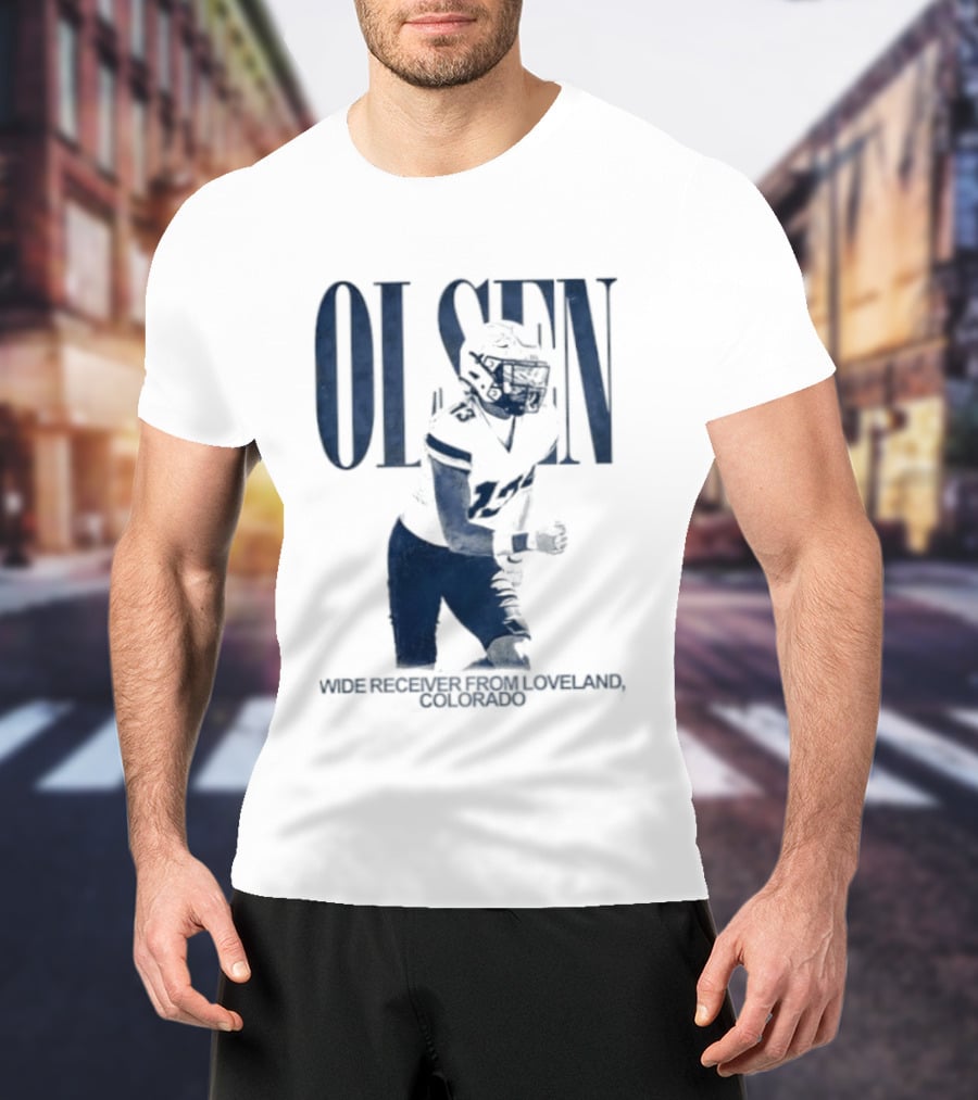 Olsen Wide Receiver Loveland Colorado Player Football T-Shirt