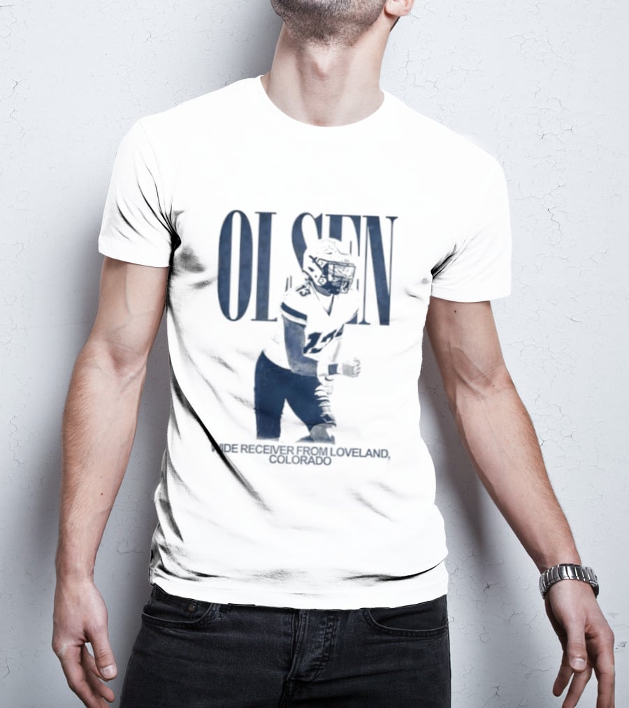 Olsen Wide Receiver Loveland Colorado Player Football T-Shirt