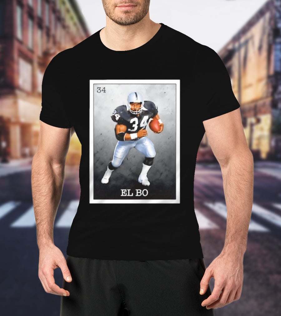 Las Vegas Raiders Football 34 EL BO Jackson T-Shirt