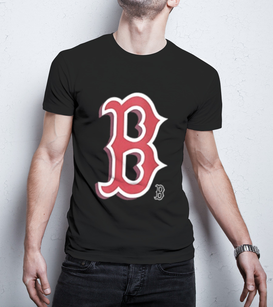 Boston Red Sox Cartoon B Two Sided T-Shirt