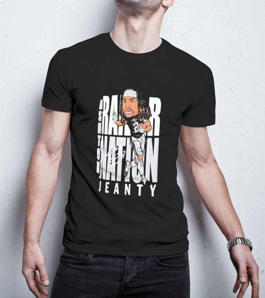 Las Vegas Raiders Raider Nation Ashton Jeanty Caricature T-Shirt