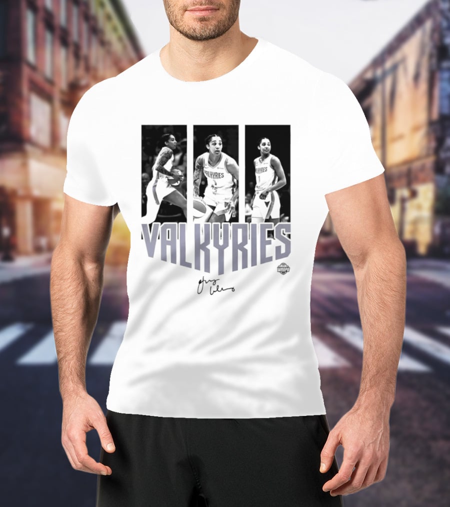 Valkyries Gabby Williams Signature WNBA Player Collage T-Shirt