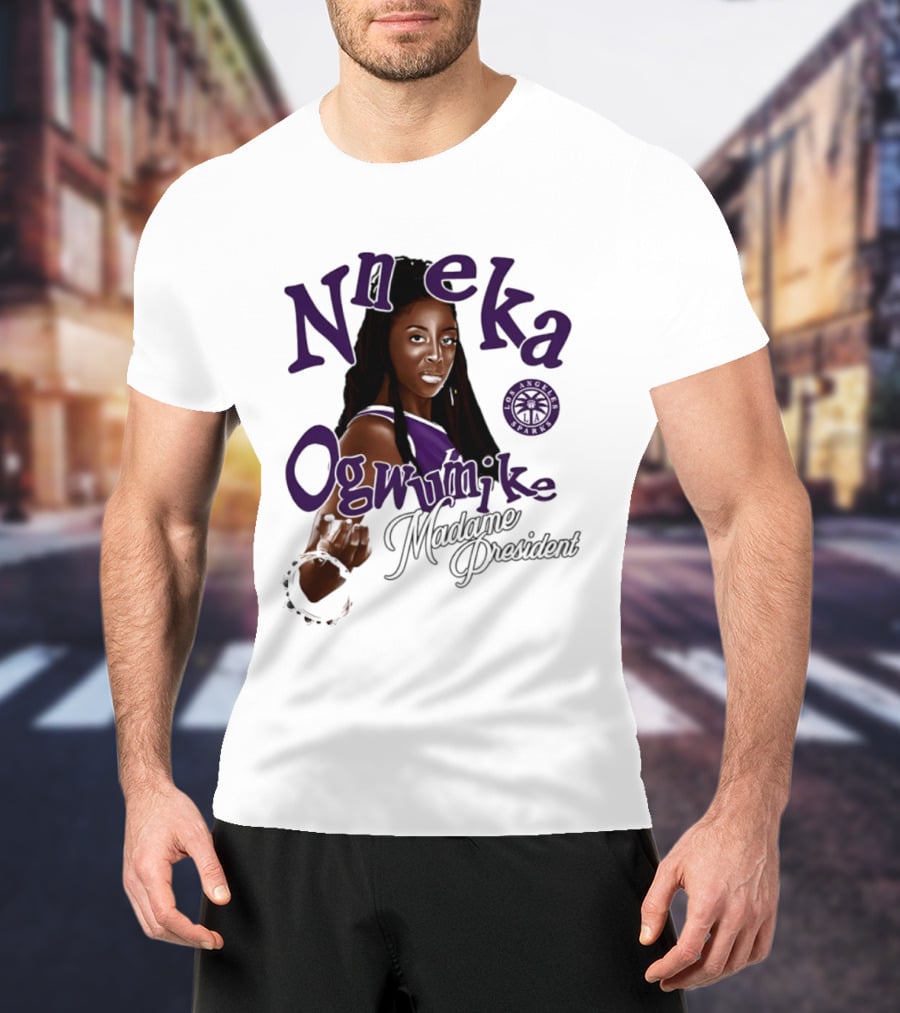 Nneka Ogwumike Madame President Los Angeles Sparks T-Shirt