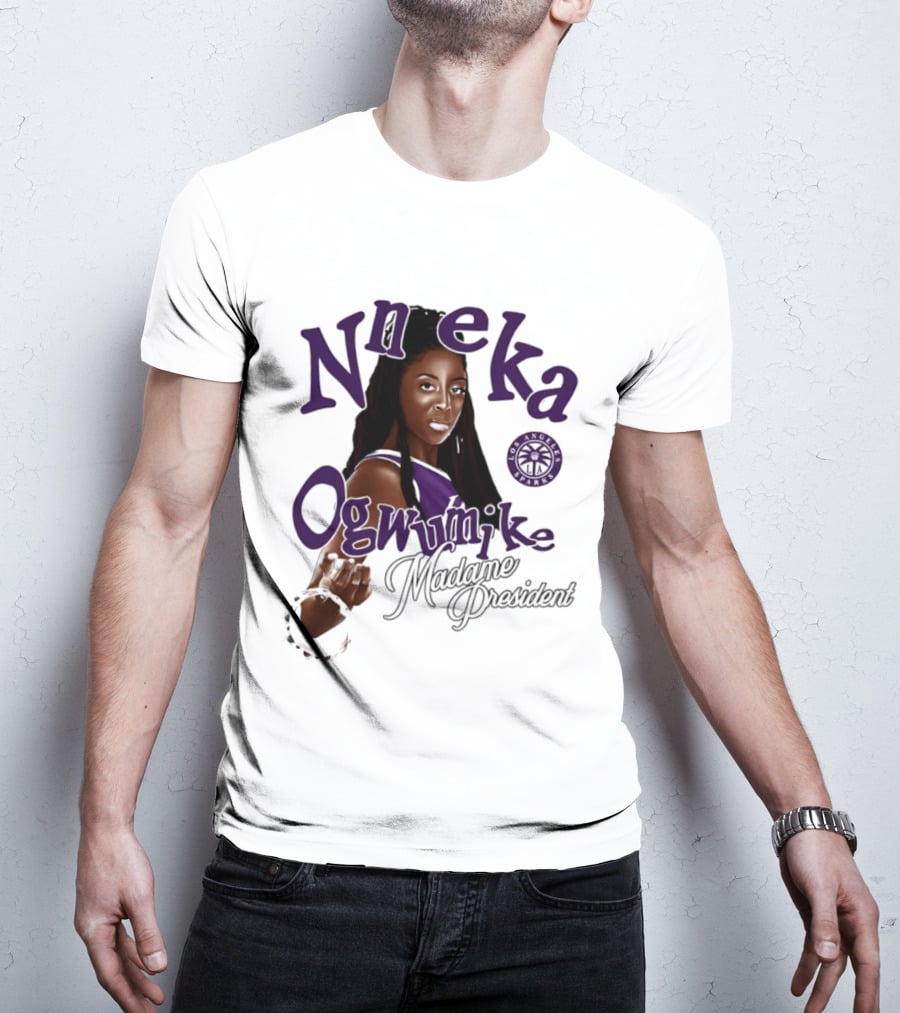 Nneka Ogwumike Madame President Los Angeles Sparks T-Shirt