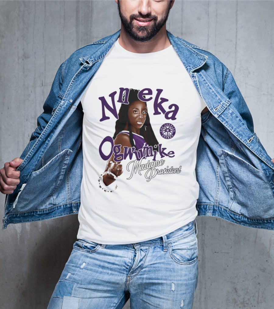 Nneka Ogwumike Madame President Los Angeles Sparks T-Shirt