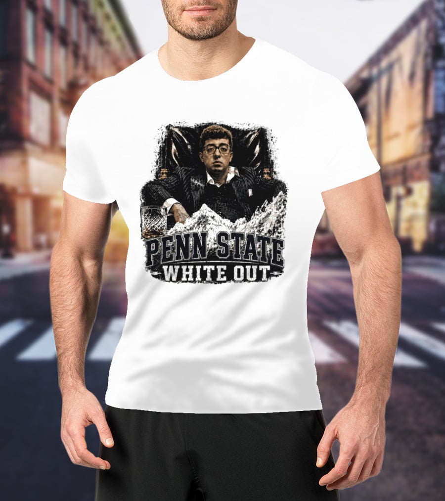 Penn State White Out Pablo Pledge Escobar Mountain Scene T-Shirt
