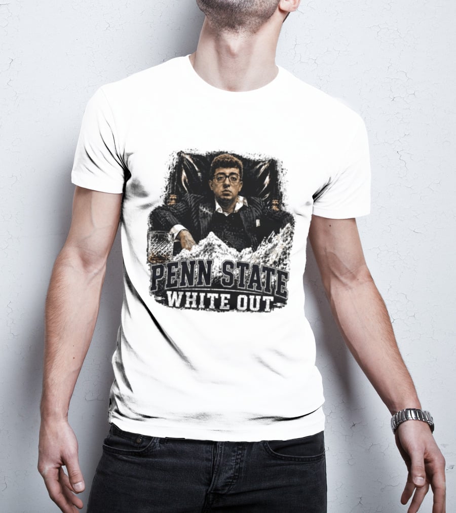 Penn State White Out Pablo Pledge Escobar Mountain Scene T-Shirt