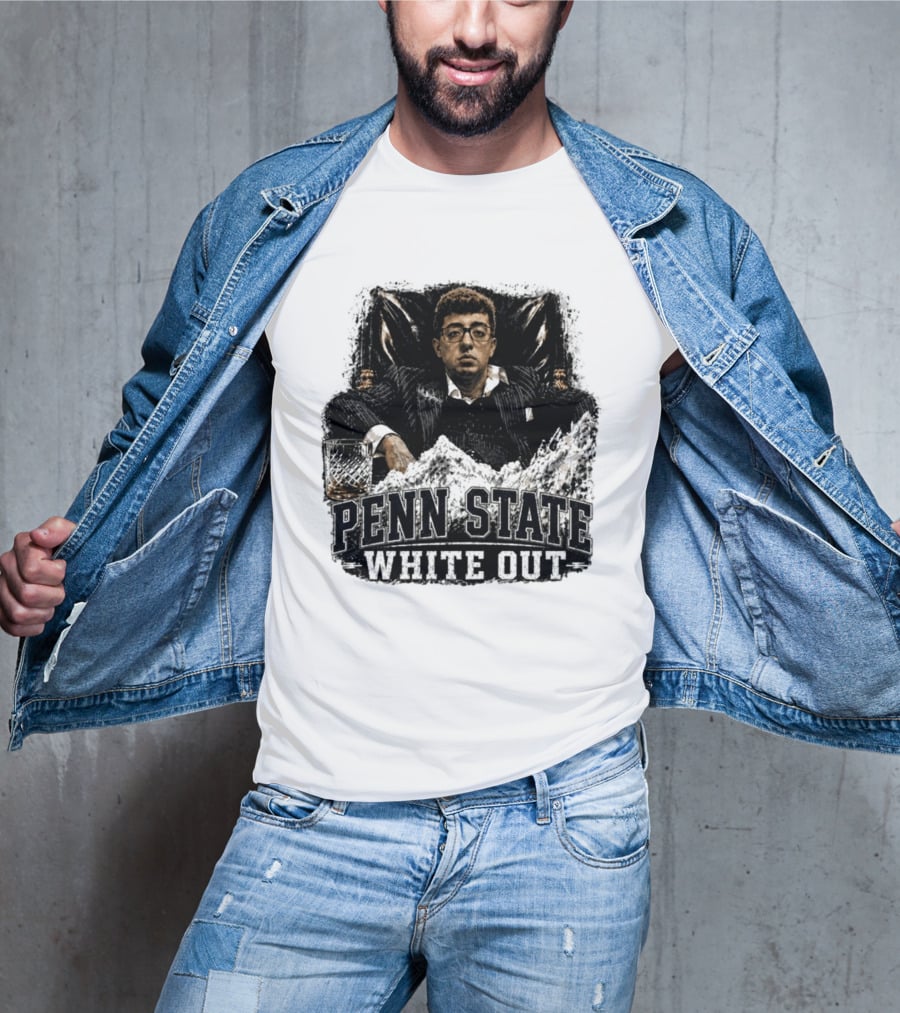 Penn State White Out Pablo Pledge Escobar Mountain Scene T-Shirt