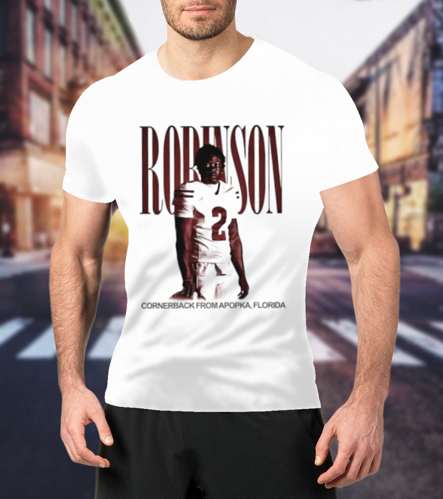 Robinson Football Cornerback From Apopka Florida T-Shirt