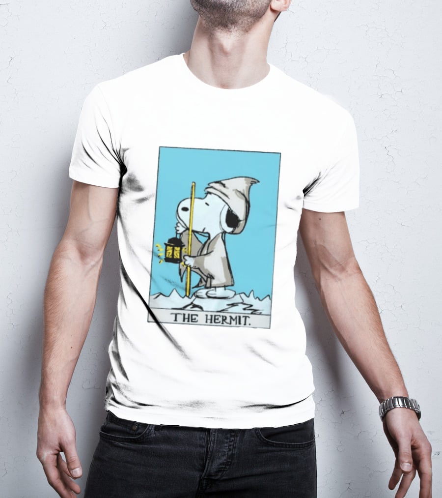 Snoopy The Hermit Tarot Peanuts Charlie Brown T-Shirt
