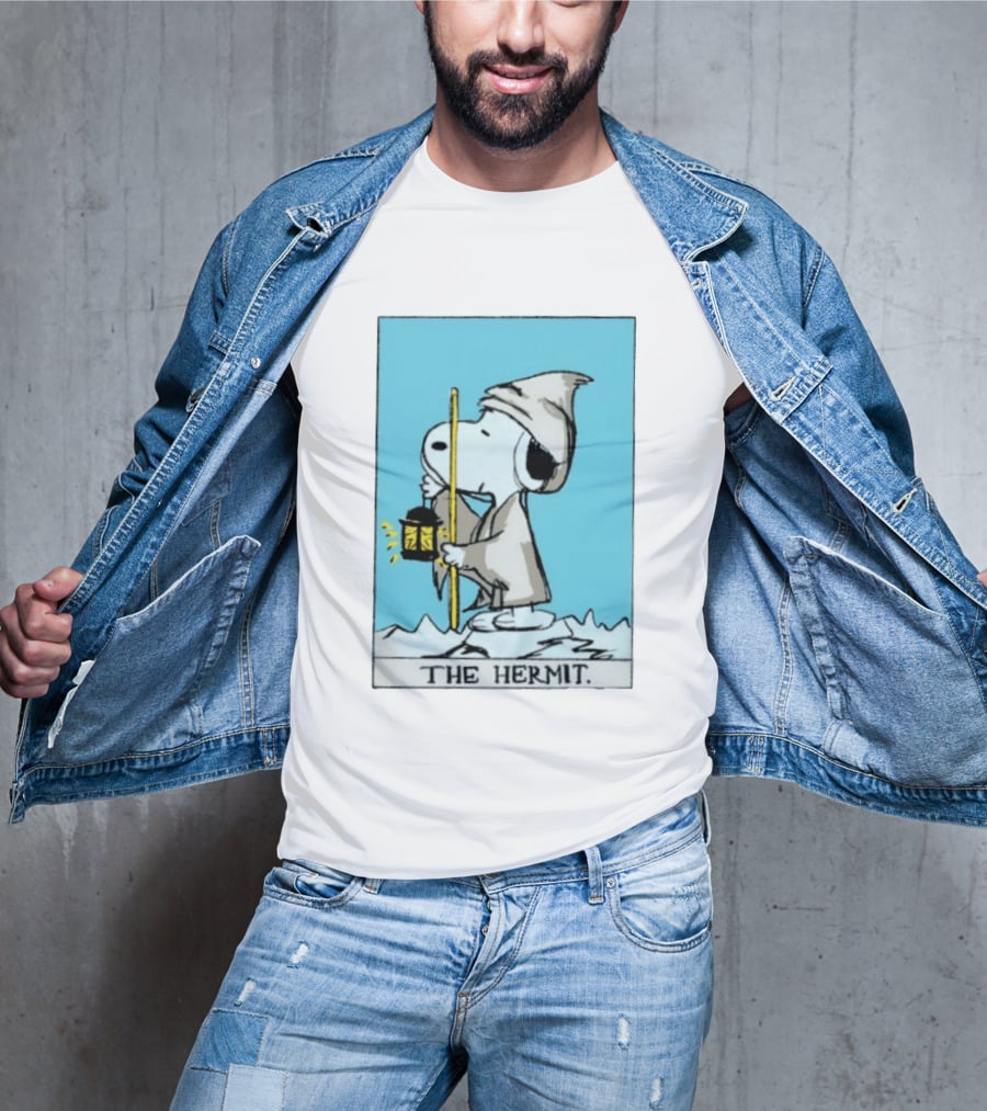 Snoopy The Hermit Tarot Peanuts Charlie Brown T-Shirt