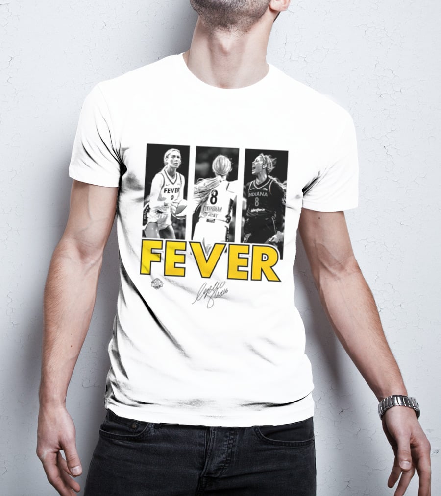 Sophie Cunningham Indiana Fever 8 Signature WNBA Player Collage T-Shirt