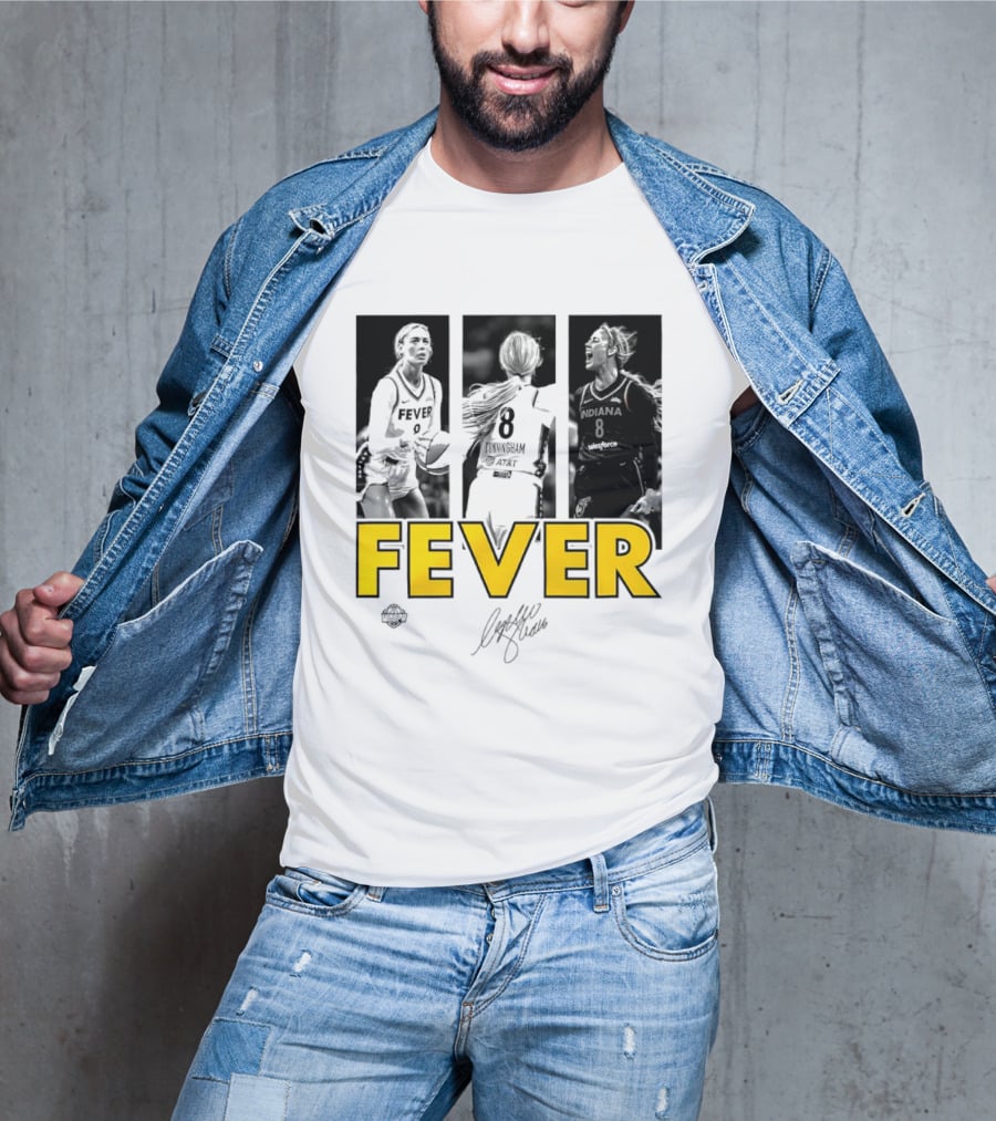 Sophie Cunningham Indiana Fever 8 Signature WNBA Player Collage T-Shirt