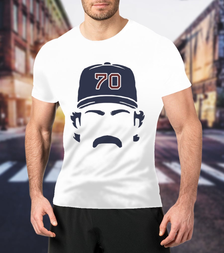 Tolle Time Stache Payton Tolle 70 Boston Red Sox Cap Moustache T-Shirt