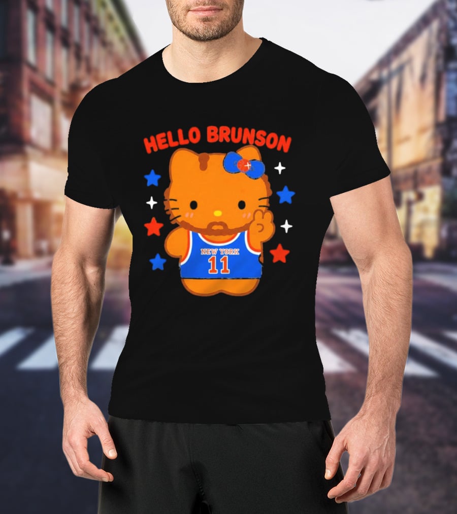 Hello Kitty Jalen Brunson New York 11 Collaboration T-Shirt