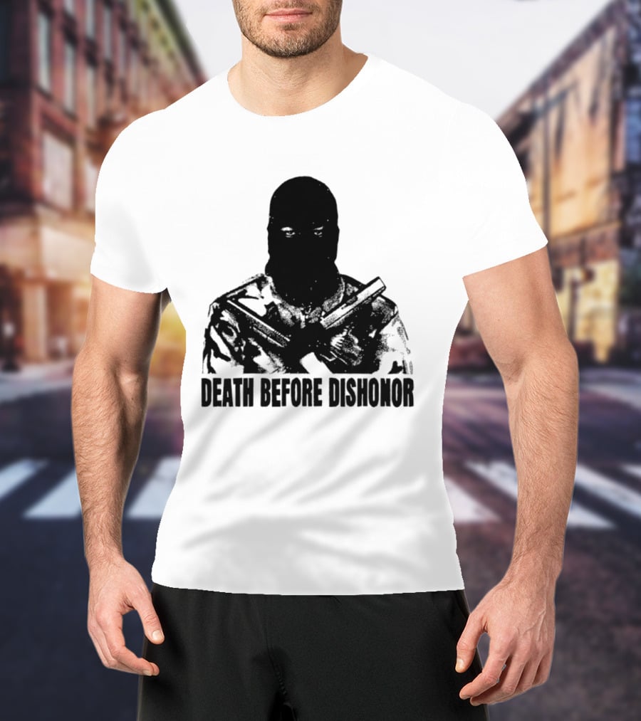 Death Before Dishonor Military Tactical Soldier T-Shirt