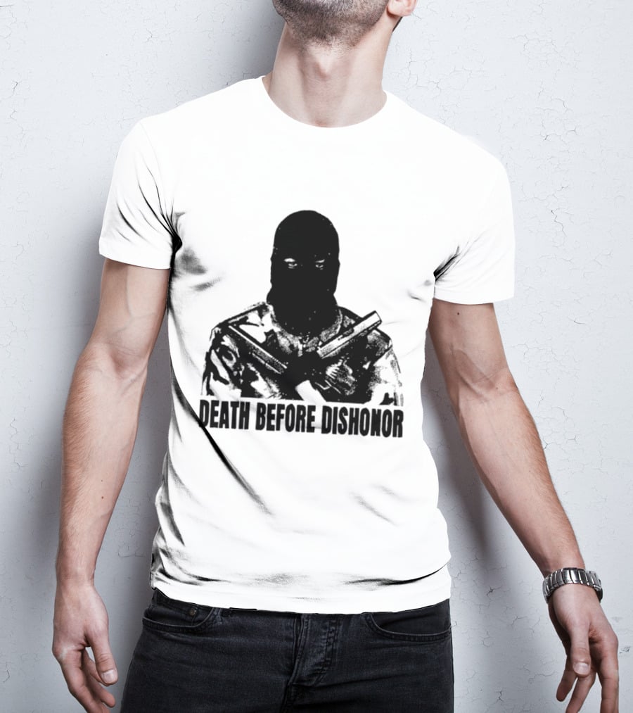 Death Before Dishonor Military Tactical Soldier T-Shirt