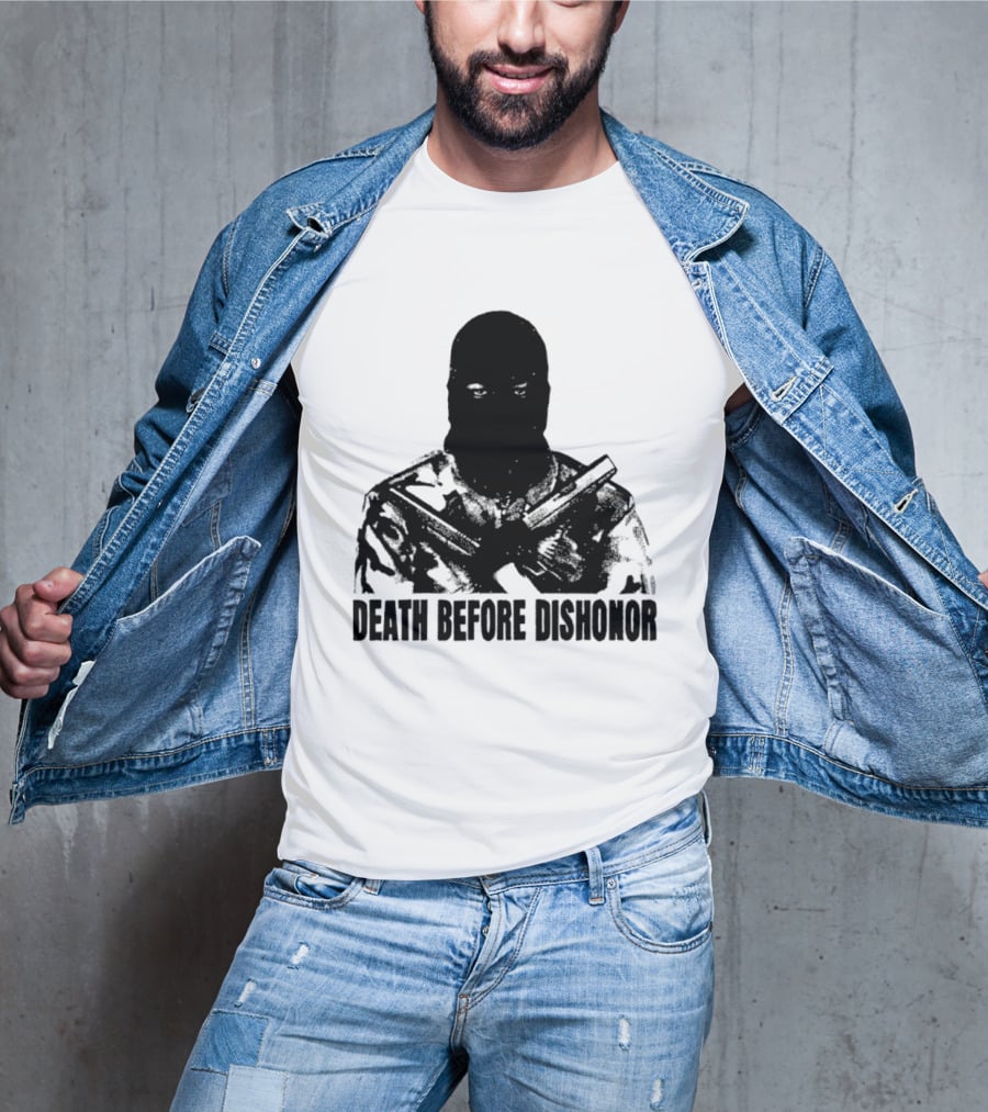 Death Before Dishonor Military Tactical Soldier T-Shirt