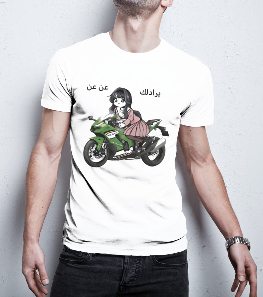 Kawaguri Kaoru Hana Kawasaki Anime Motorcycle Girl YZX 10R T-Shirt