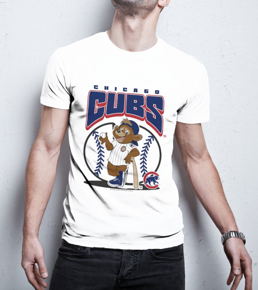 Chicago Cubs Clark The Cub MLB Baseball Character Logo 2026 T-Shirt
