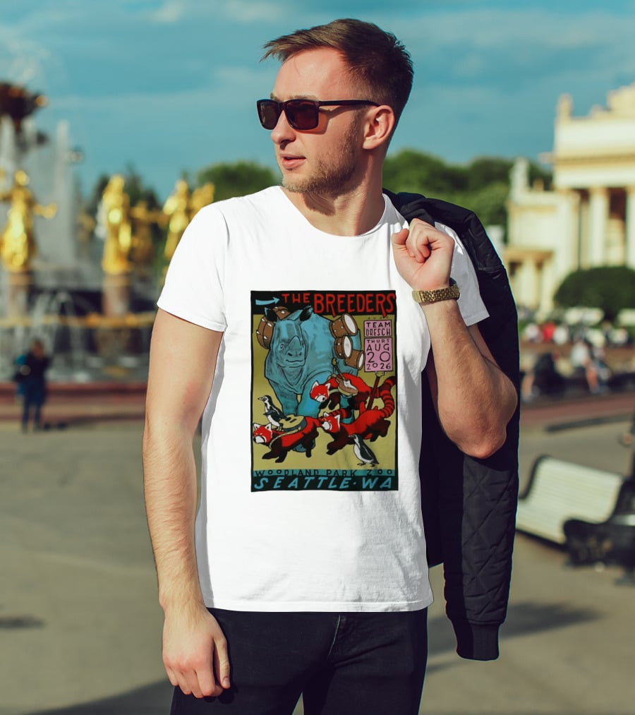 The Breeders Team Dresch Live Woodland Park Zoo Seattle WA August 20 2026 T-Shirt