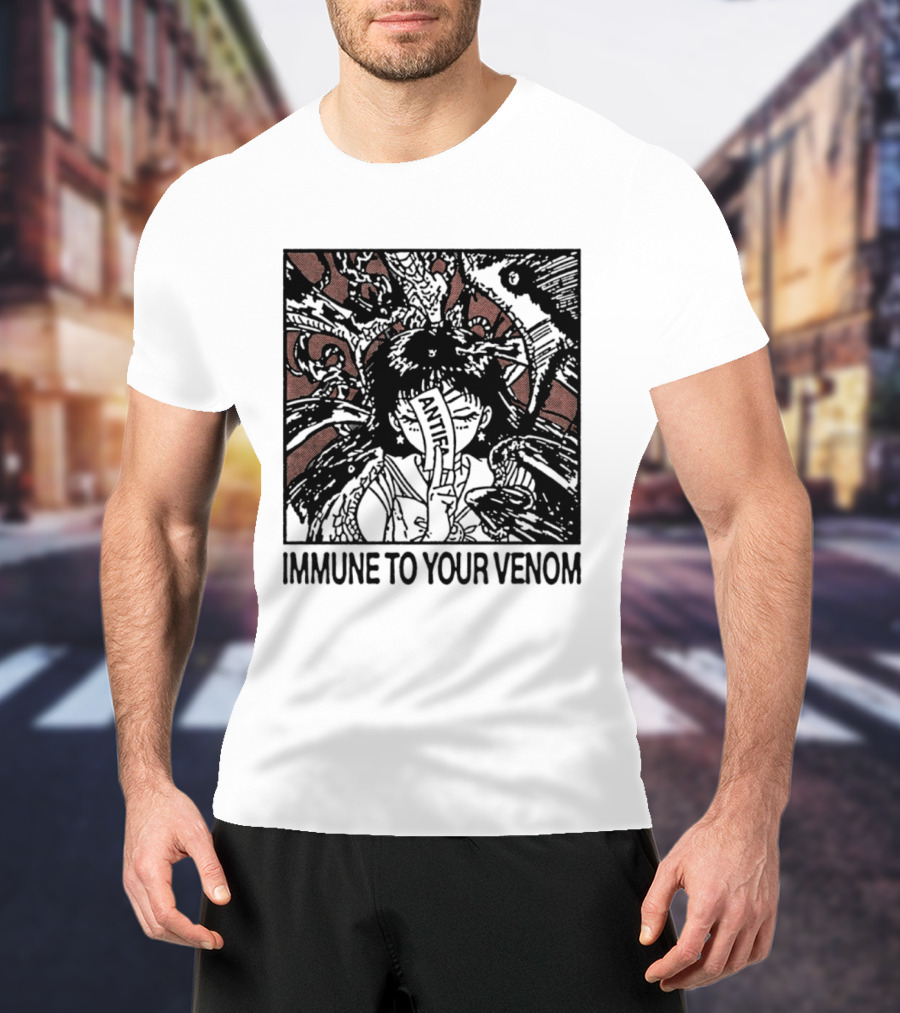 Antifa Immune To Your Venom Antifascist T-Shirt