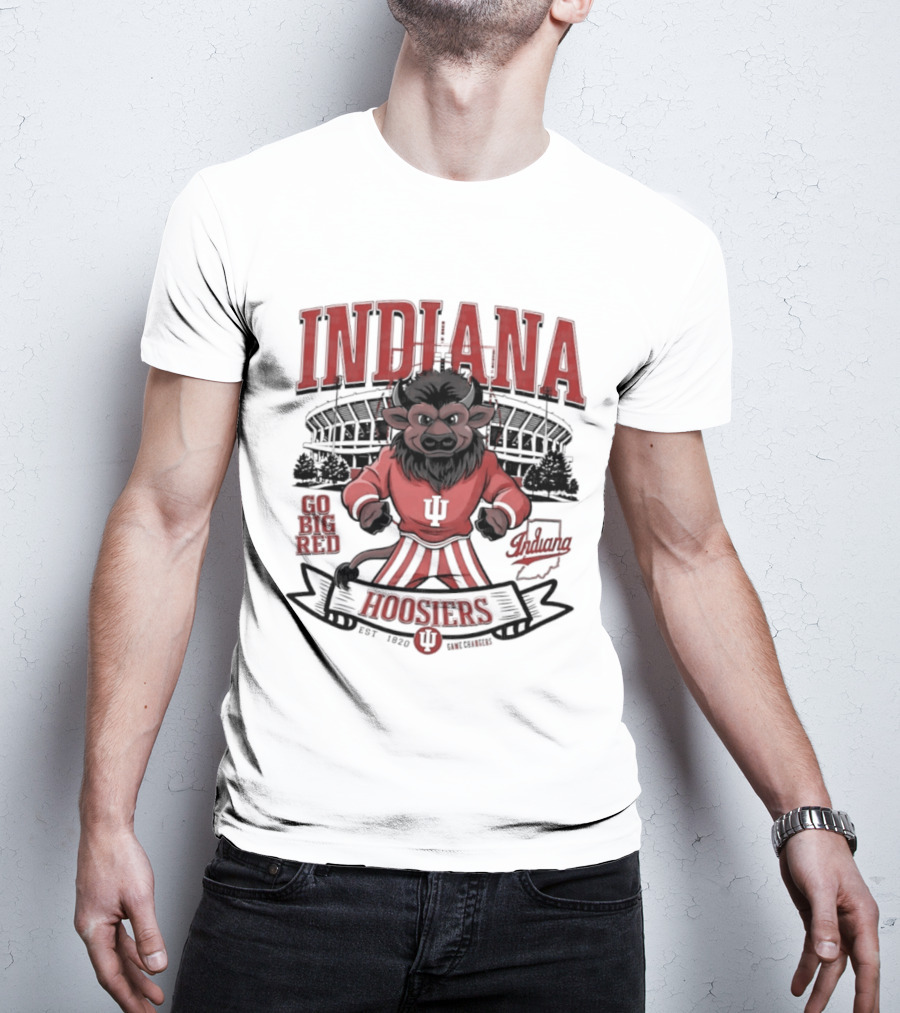 Indiana Hoosiers Go Big Red Lion IU Stadium Est 1820 T-Shirt