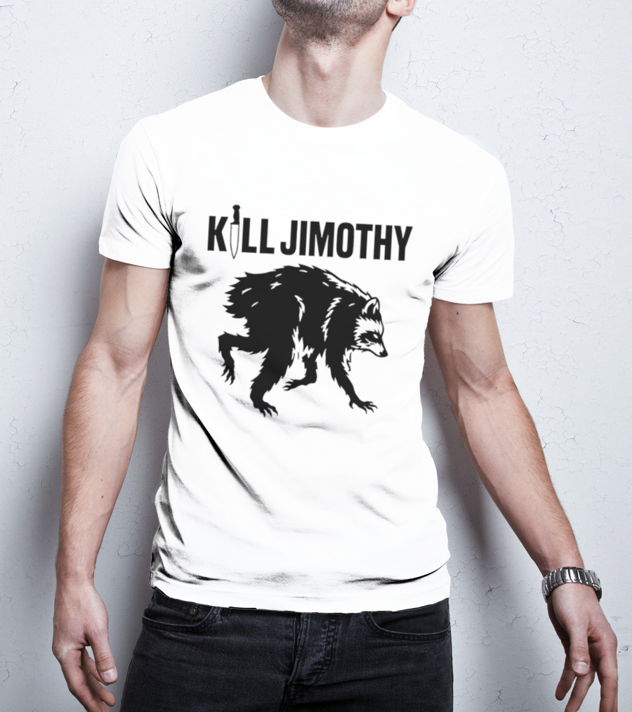 Kill Jimothy Raccoon Meme Knife T-Shirt