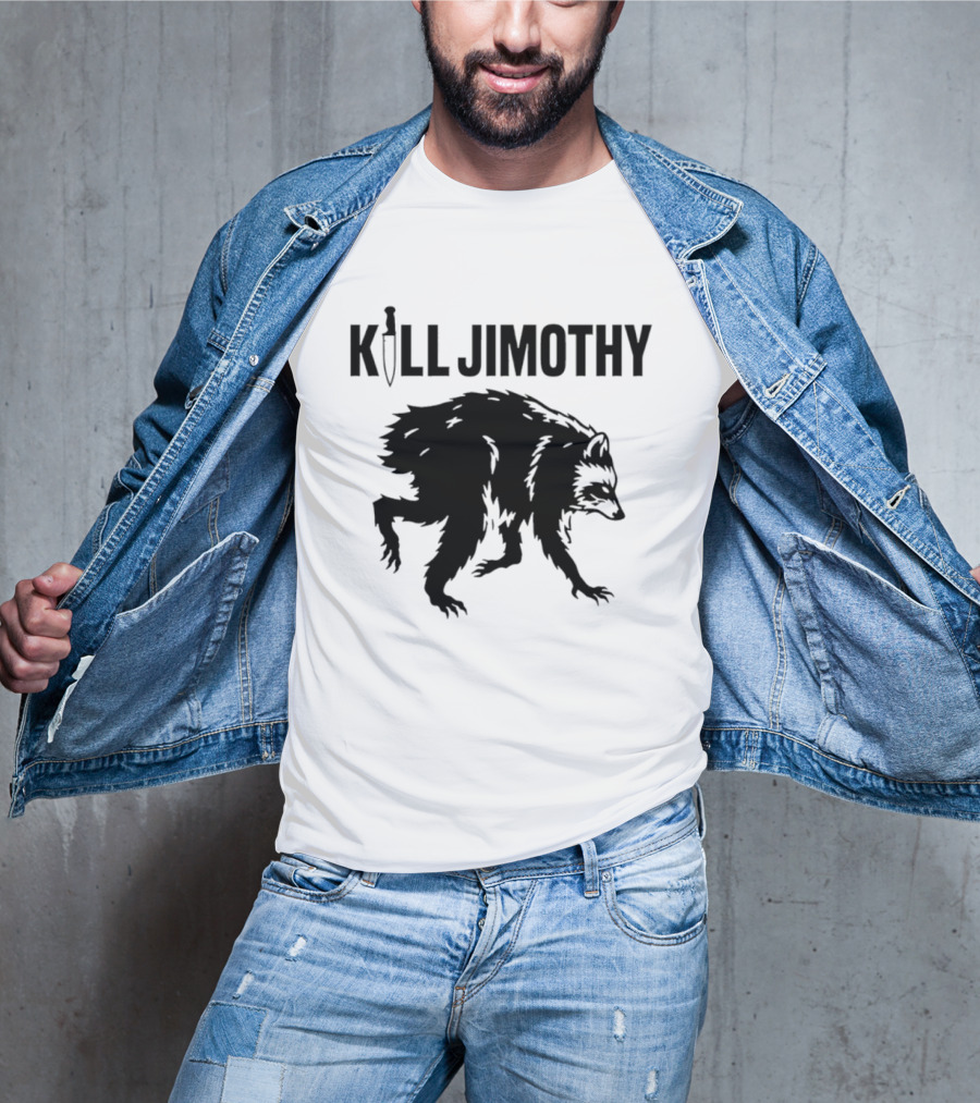 Kill Jimothy Raccoon Meme Knife T-Shirt