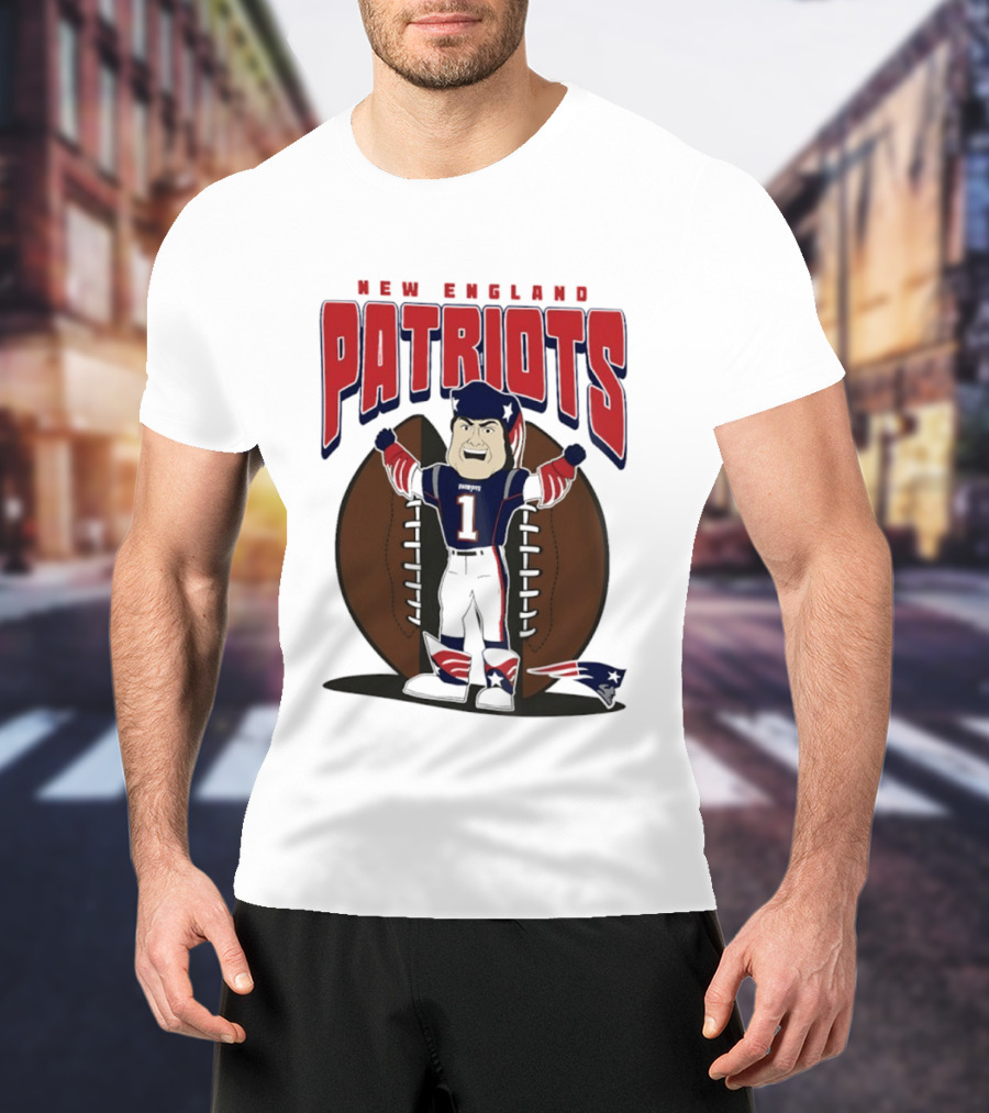 New England Patriots Pat Patriot Mania 2026 Football T-Shirt