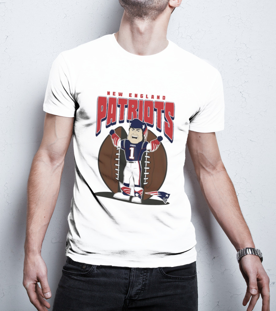 New England Patriots Pat Patriot Mania 2026 Football T-Shirt