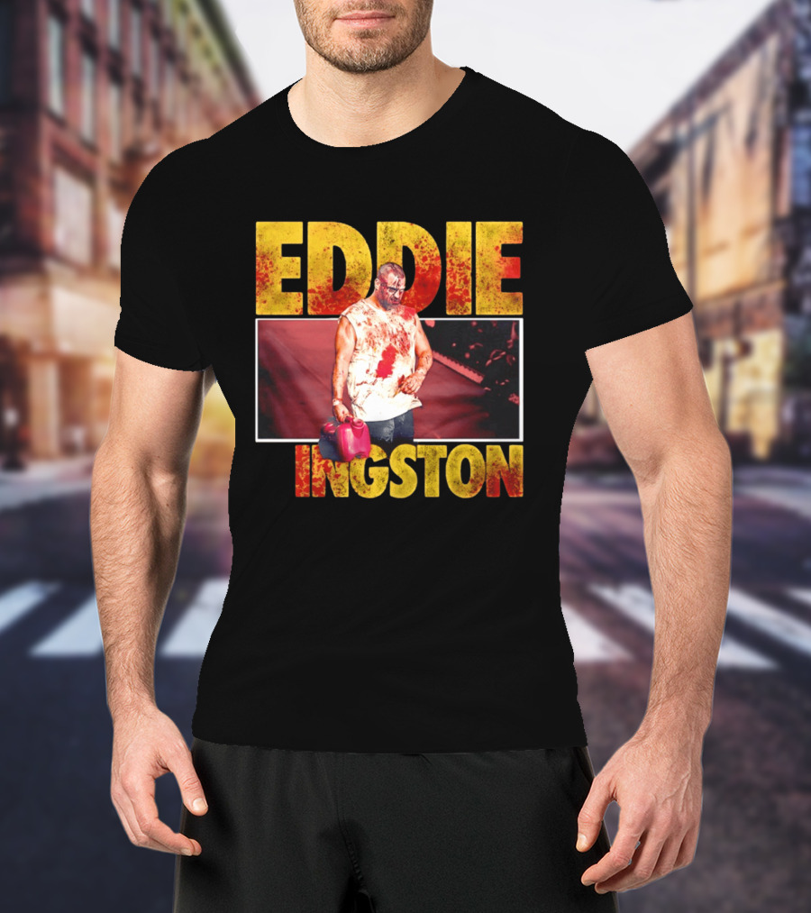 Eddie Kingston Bloody Gas Can Wrestler Image T-Shirt
