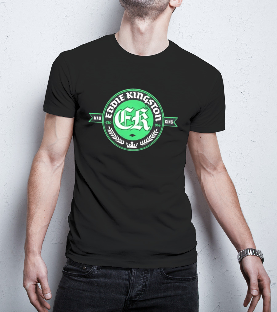 Eddie Kingston Mad King ER 73C 914 Crown Laurel T-Shirt
