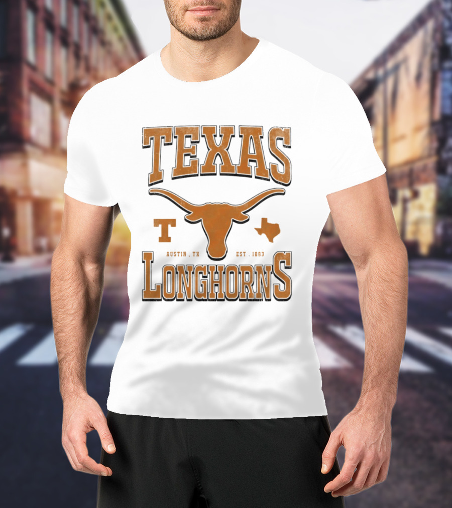 Texas Longhorns Austin TX Est 1883 Vintage Collegiate Spirit T-Shirt