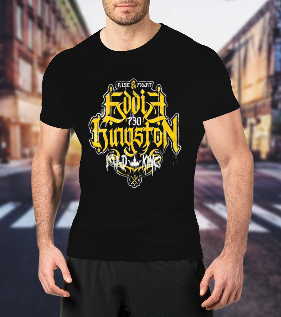 Eddie Kingston Rise And Fight Vintage Mad King Wrestling 730 T-Shirt