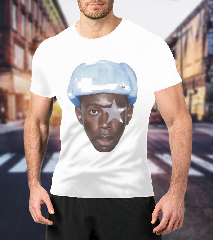 Tyler The Creator Starboy Surreal Blue Hat Star Eye T-Shirt