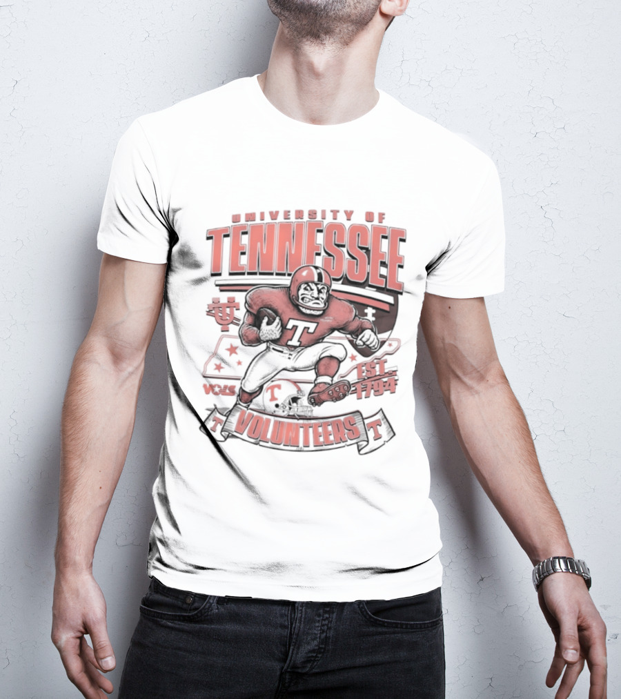 University Of Tennessee Volunteers Football Est 1794 Player T-Shirt
