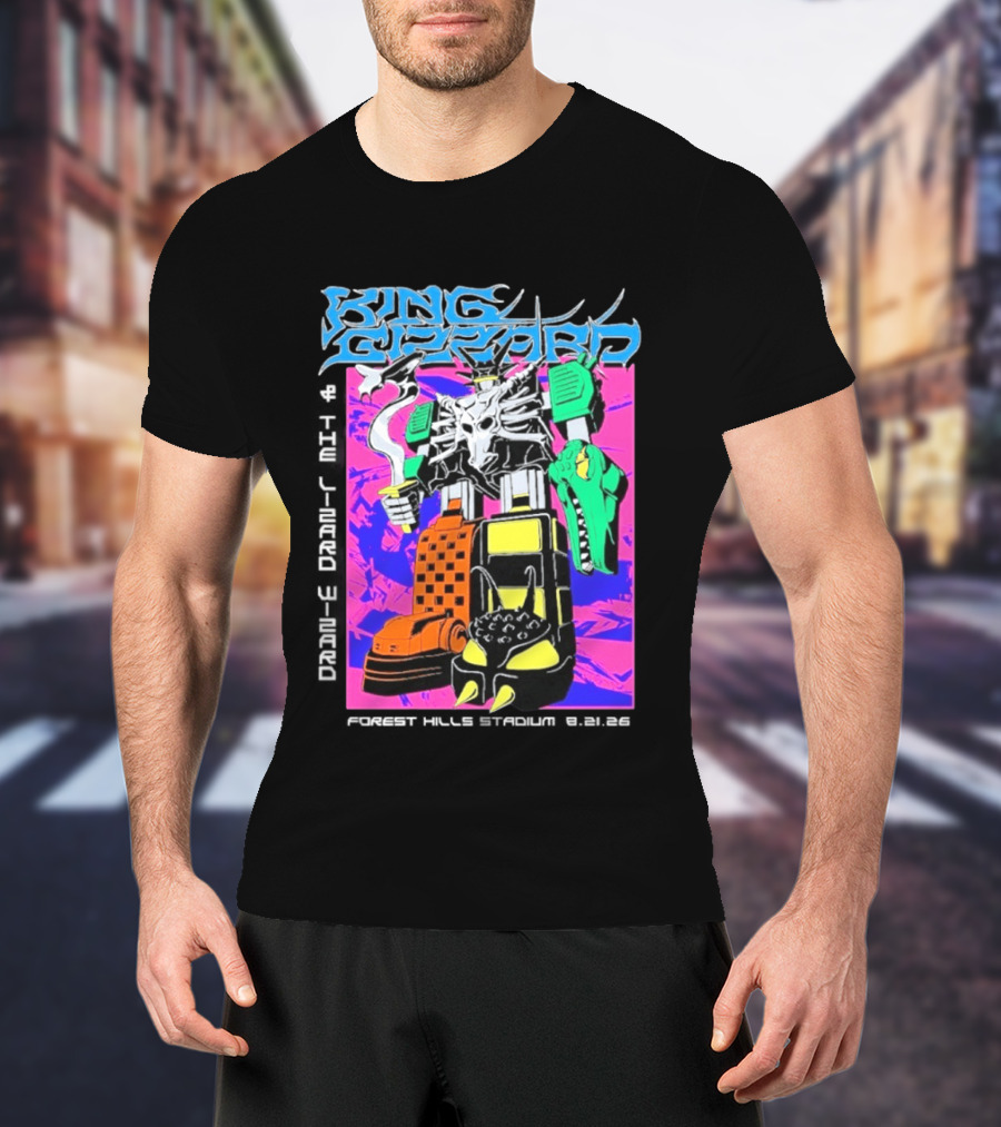 King Gizzard And The Lizard Wizard Forest Hills NY Night 2 August 21 2026 Stadium Show T-Shirt