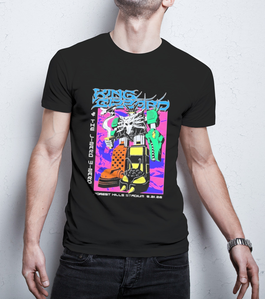 King Gizzard And The Lizard Wizard Forest Hills NY Night 2 August 21 2026 Stadium Show T-Shirt