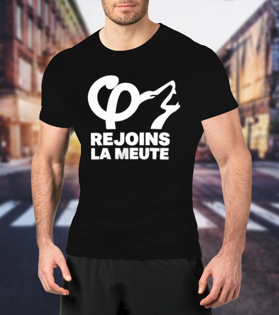 Rejoins La Meute Wolf Call Bold White T-Shirt