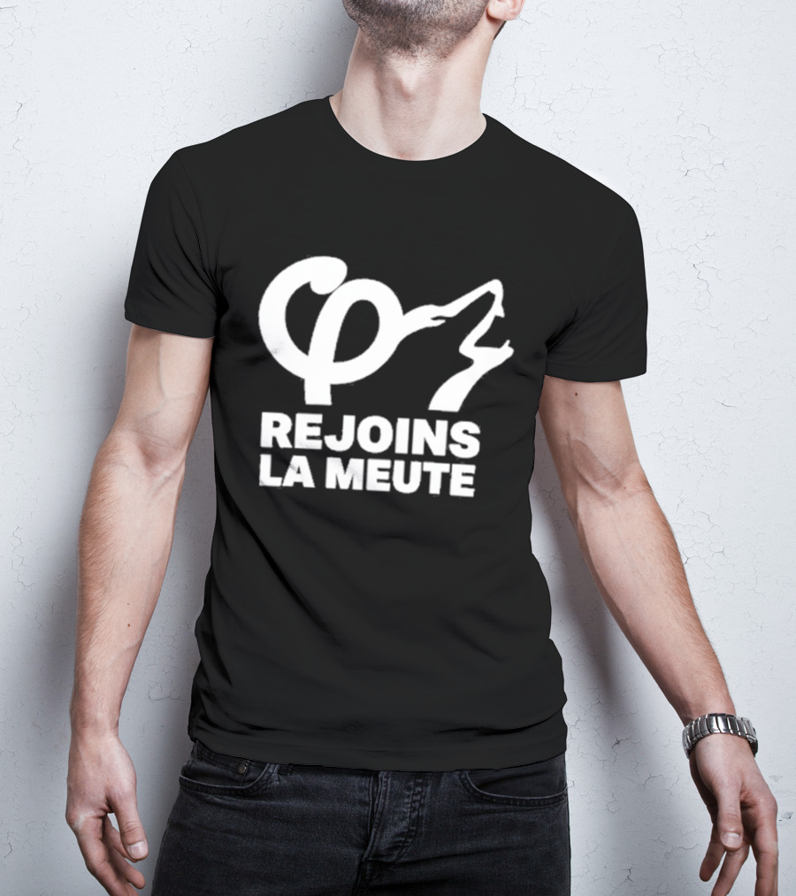 Rejoins La Meute Wolf Call Bold White T-Shirt