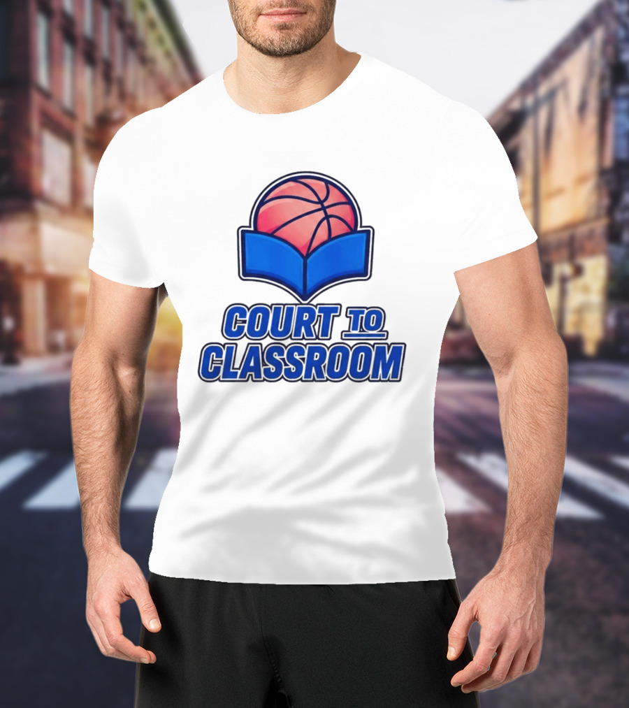 Morez Johnson Jr Court To Classroom Basketball And Education T-Shirt