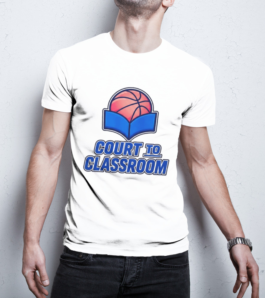 Morez Johnson Jr Court To Classroom Basketball And Education T-Shirt