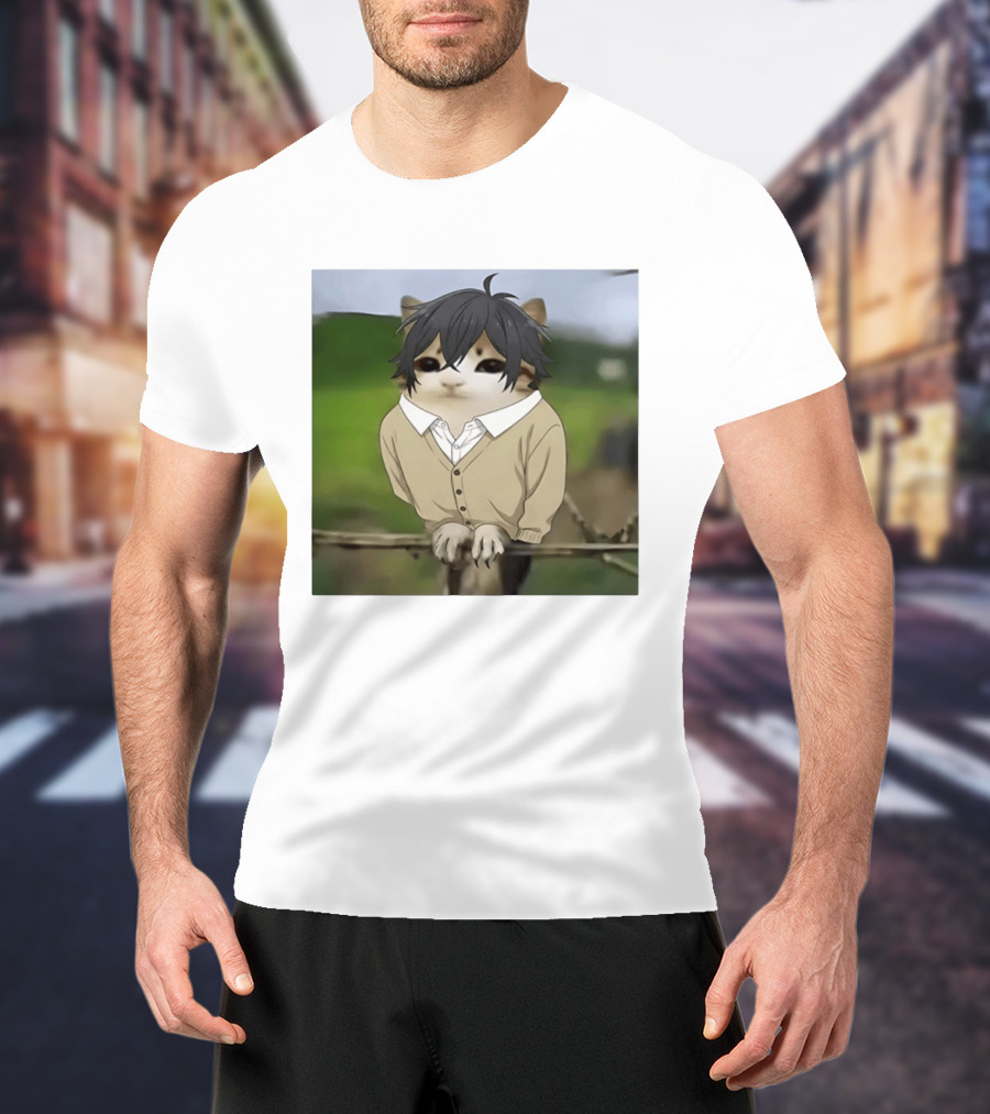 Horimeowls Miyamura Cat Owl Meme Anime Hybrid T-Shirt