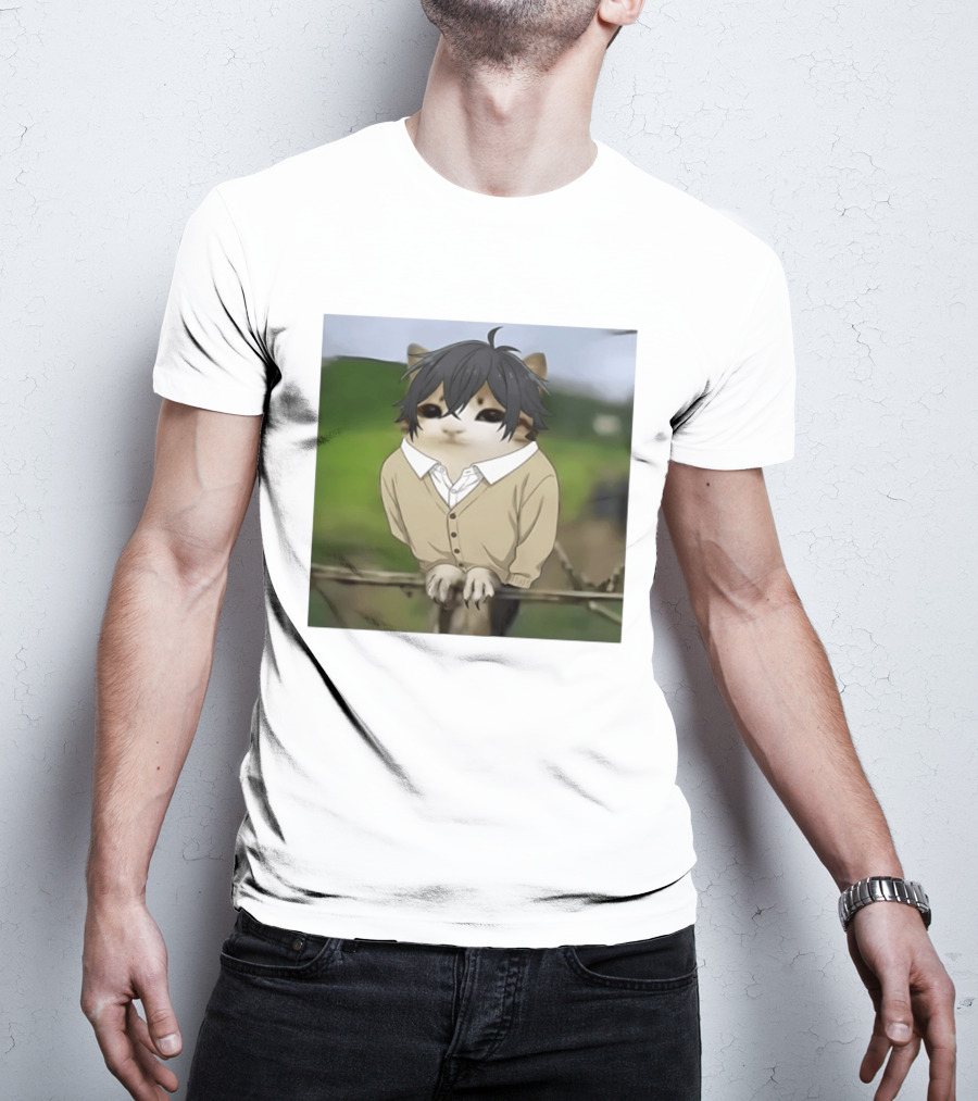 Horimeowls Miyamura Cat Owl Meme Anime Hybrid T-Shirt
